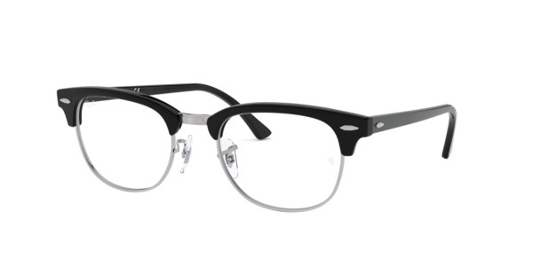 Frames | Women's Ray-Ban Clubmaster Square Framed Glasses in Black | OPSM
